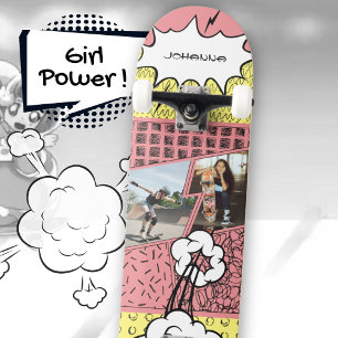 Skateboard Pink amusant Cartoon Girl Power Street