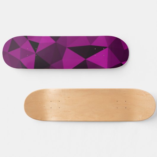 Skateboard Pink black geometric mesh pattern (Horz)