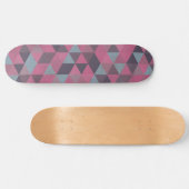 Skateboard Pink geometric triangles (Horz)