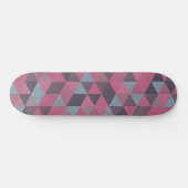 Skateboard Pink geometric triangles (Horz)