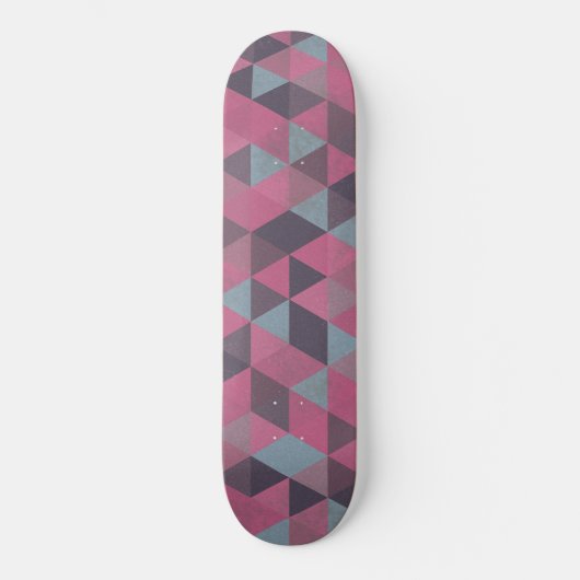 Skateboard Pink geometric triangles (Recto)