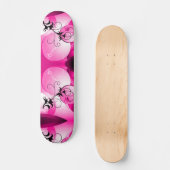 Skateboard Pink Hawaii Sunrise Cruiser Custom Pro Long (Recto)
