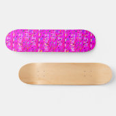 Skateboard Pink live le design de texte de rêve (Horz)