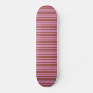 Skateboard Pink / Raspberry Stripes skboard personnalisé
