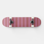 Skateboard Pink / Raspberry Stripes skboard personnalisé (Horz)