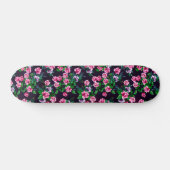 SKATEBOARD PINK ROSES SKATEBOT FLORAL (Horz)