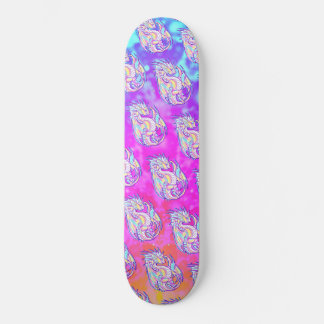 Skateboard Pink Scribble mignonne Girone Dragon Wyvern Inugam