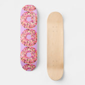 Skateboard Pink Sprinkle Donuts Girls Purple Nom personnalisé (Recto)