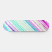 Skateboard Pink Turquoise violet tendance Motif de bande (Horz)