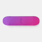Skateboard Pink violet dégradé Personnalisé (Horz)