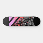 Skateboard Pink Wolf Head (Horz)