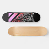 Skateboard Pink Wolf Head (Horz)
