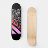 Skateboard Pink Wolf Head (Recto)