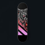 Skateboard Pink Wolf Head<br><div class="desc">Cette conception peut être personnalisée en choisissant l'option personnaliser pour ajouter du texte ou apporter d'autres modifications. Si ce produit a la possibilité de transférer la conception à un autre article, s'il vous plaît assurez-vous d'ajuster la conception pour s'adapter si nécessaire. Contactez-moi à colorflowcreations@gmail.com si vous souhaitez avoir cette conception...</div>