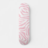 Skateboard Pink Zebra Stripes Wild Animal Print Zebra Pattern (Devant)
