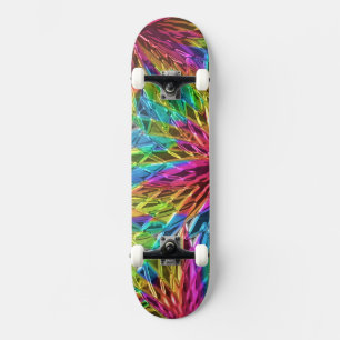 Skateboard Pinwheel Glass art 1