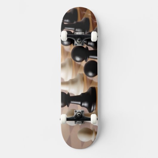 Skateboard Pions sur le tableau d'échecs (Recto)
