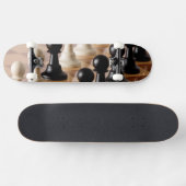 Skateboard Pions sur le tableau d'échecs (Horz)