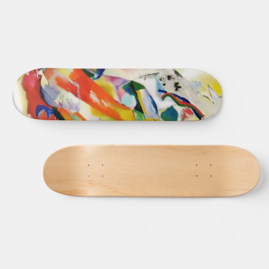 Skateboard PixDezines panneau mural Kandinsky 1914/abstrait (Horz)