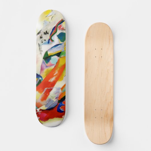 Skateboard PixDezines panneau mural Kandinsky 1914/abstrait (Recto)