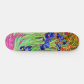 Skateboard PixDezines van gogh irises violettes (Horz)