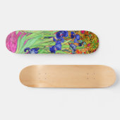 Skateboard PixDezines van gogh irises violettes (Horz)