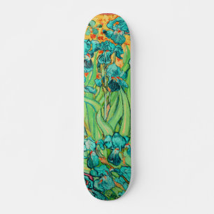 Skateboard PixDezines van gogh irises violettes