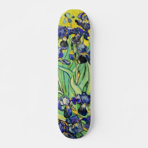 Skateboard PixDezines van gogh irises violettes