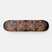 Skateboard Pizza deathtrap graphique art abstrait  (Horz)