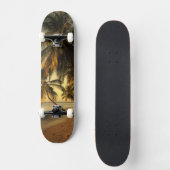 Skateboard Plage au coucher du soleil, Trinidad (Recto)