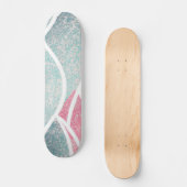 Skateboard Plage/côte vagues abstraites (Recto)