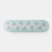 Skateboard Plage de tortues de mer argentées (Horz)