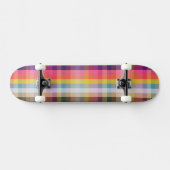 Skateboard Plaid écossais abstrait (Horz)
