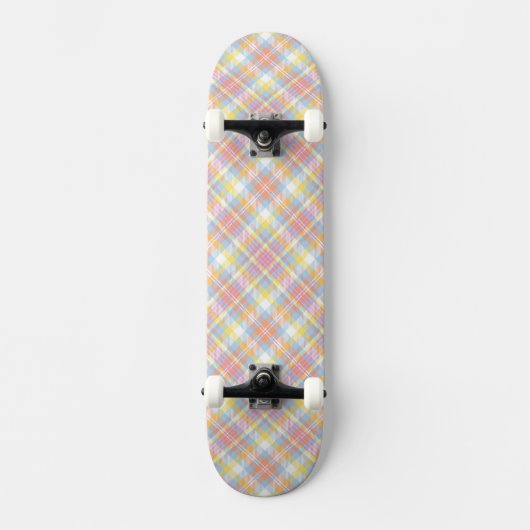 Skateboard Plaid en pastel de rayure (Recto)