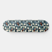 Skateboard Plaid Floral Gingham Patch Style (Horz)