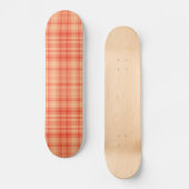 Skateboard Plaid orange (Recto)
