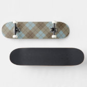 Skateboard Plaid polarisé dans le bleu et le brun (Horz)