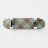 Skateboard Plaid polarisé dans le bleu et le brun (Horz)