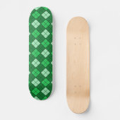 Skateboard Plaid vert (Recto)