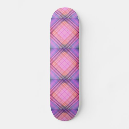 Skateboard Plaid violet (Recto)