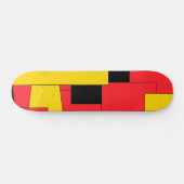 Skateboard Plaisir géométrique dans les couleurs vives (Horz)