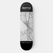 Skateboard Plan de la ville de Seattle Skate (Recto)
