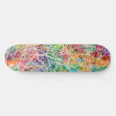 Skateboard Plan de ville de Paris France (Horz)
