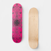 Skateboard Plan Foral Rose Patinage (Recto)
