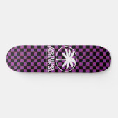 Skateboard Planche à roulettes à carreaux avec dégradé noir e (Horz)