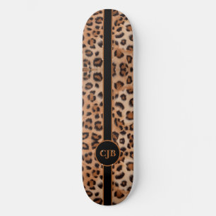 Skateboard Planche à roulettes à motif de léopard audacieux e