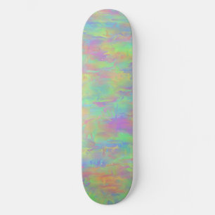 Skateboard Planche à roulettes à motif multicolore abstrait