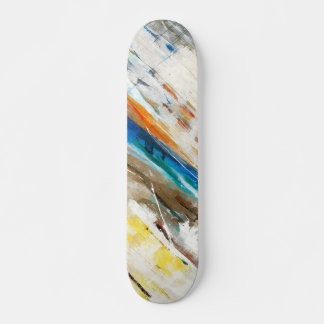 Skateboard Planche à roulettes abstraite aux tons de terre et