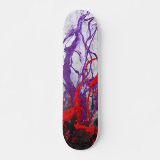 Skateboard Planche à roulettes abstraite avec veines de marbr