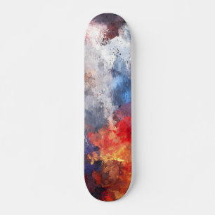 Skateboard Planche à roulettes abstraite tempête de ciel enfl